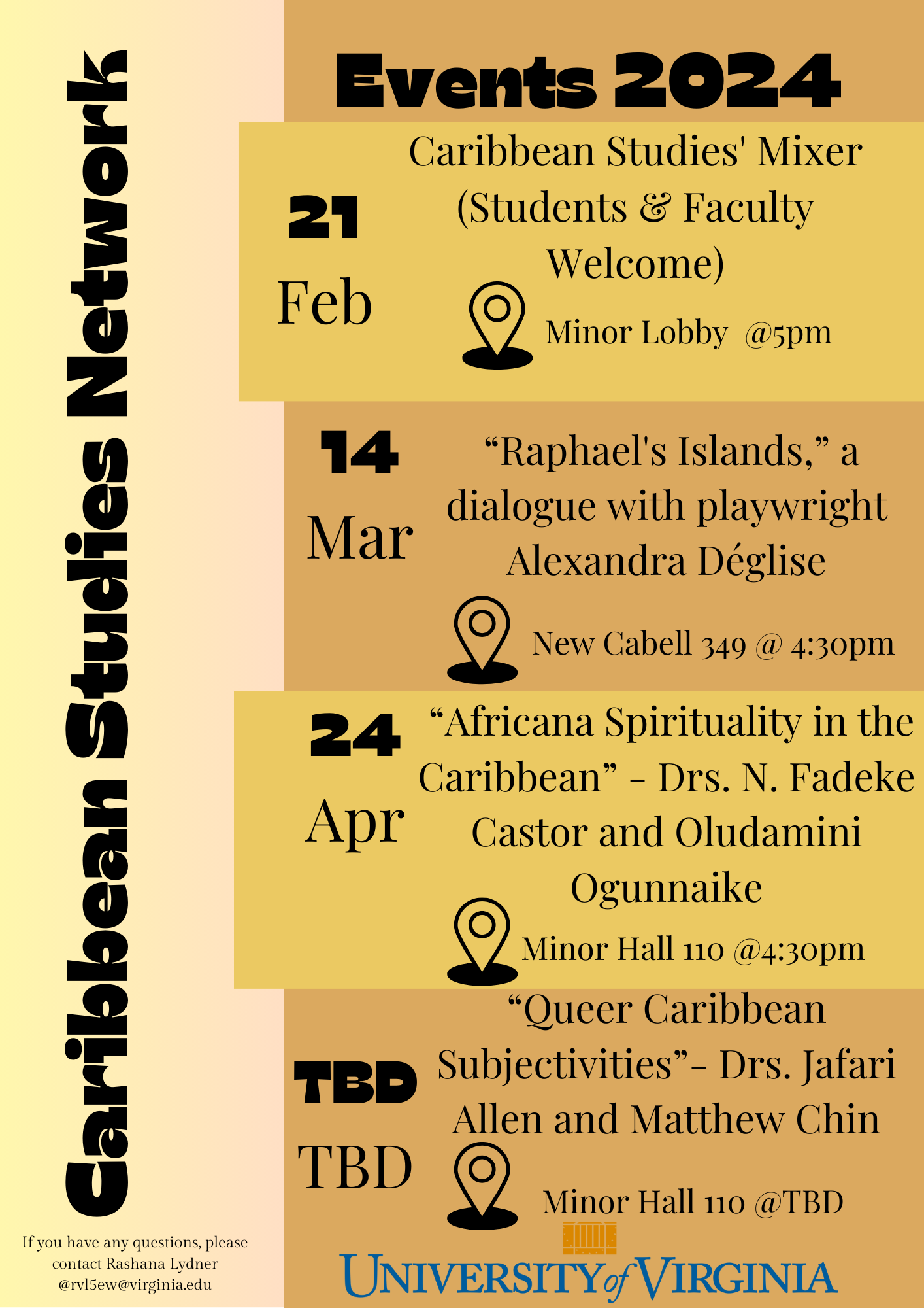 Caribbean Studies Spring 2024 Events