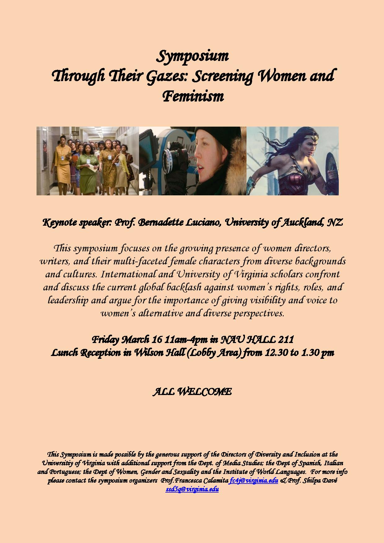 Symposium "Through Their Gazes: Screening Women and Feminism"
