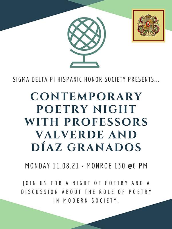 Contemporary Poetry Night