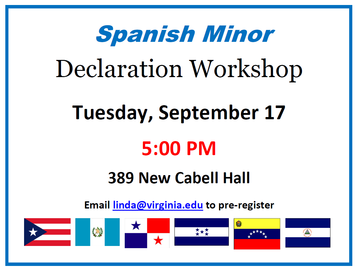 Spanish Minor Workshop Fall 24