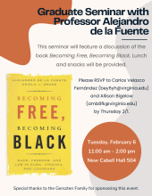 Graduate Seminar with Professor Alejandro de la Fuente